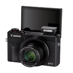Canon PowerShot G7 X Mark III Black – 20.1MP, 4K Video, Vlogging Camera with Flip Screen