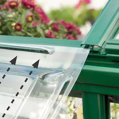 6′ x 12′ Palram Canopia Harmony Large Green Polycarbonate Greenhouse