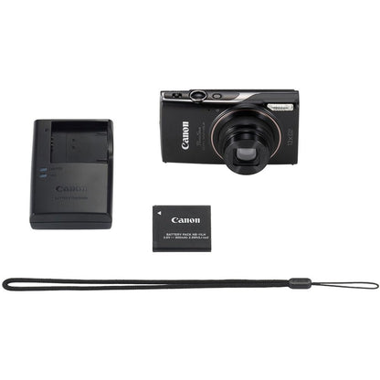 Canon PowerShot ELPH 360 HS A 20.2MP Digital Camera, Black Bundle