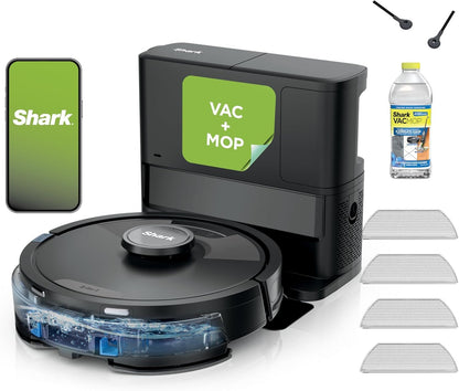 Shark Matrix Plus Robot Vacuum and Mop – Sonic Mopping with HEPA Self-Empty Base & 30-Day Capacity – UR2650WS