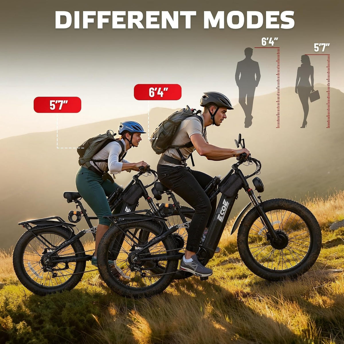 EcoE Ec-6650 Electric Bike – 8000W Dual Motor with 60V 32Ah Battery & 50 MPH – Ec-6650