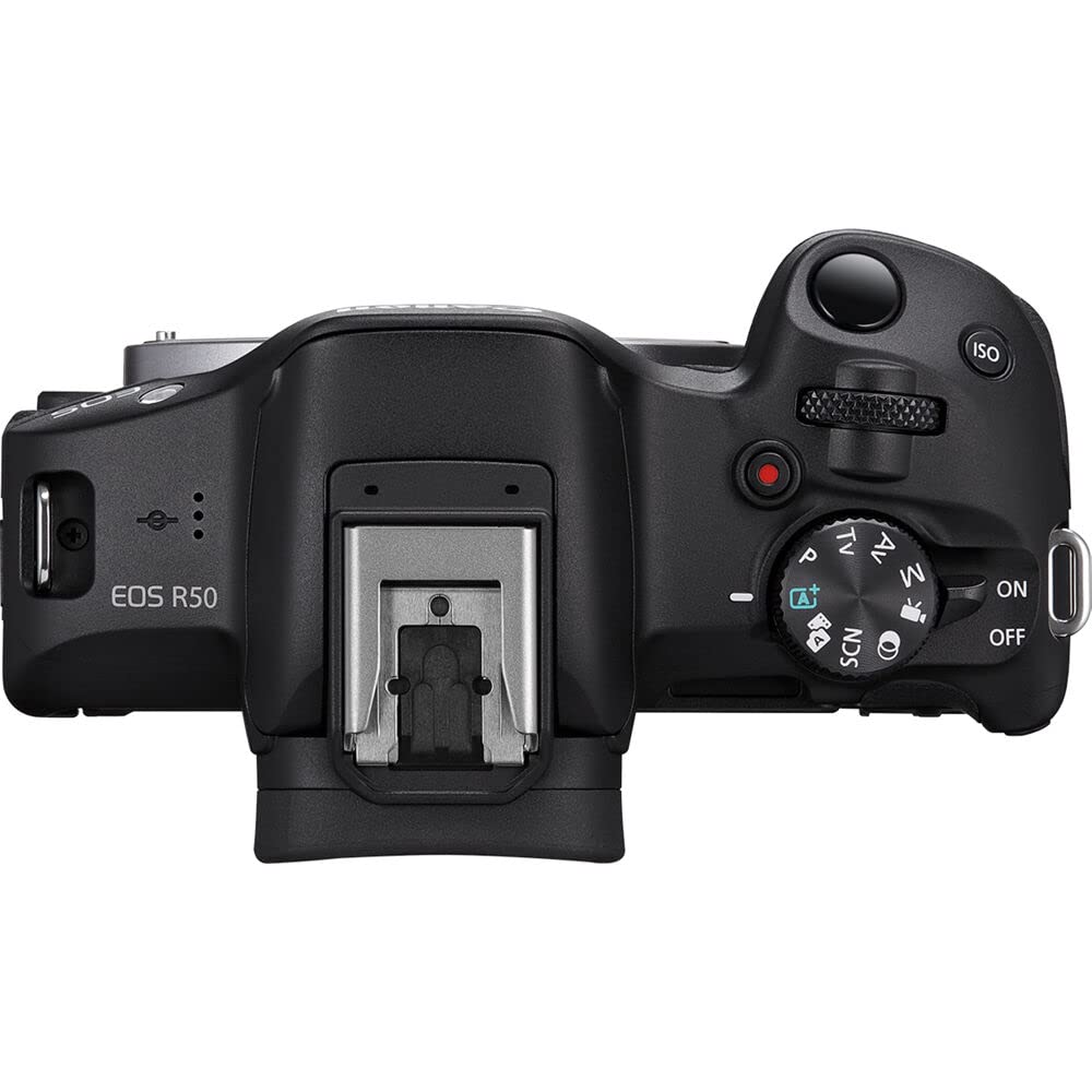 Canon EOS R50 Mirrorless Camera with 18-45mm Lens (5811C012) Bundle