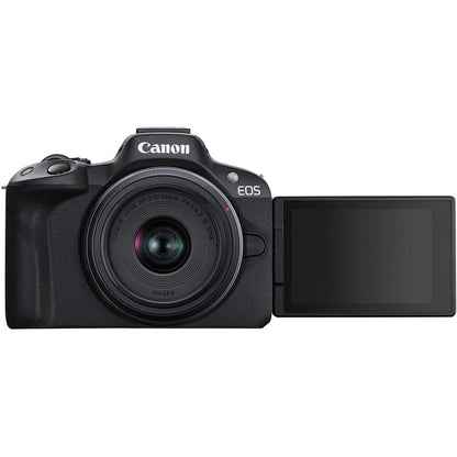 Canon EOS R50 Mirrorless Camera with 18-45mm & 55-210mm Double Lens Bundle