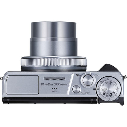 Canon PowerShot G7 X Mark III 20.1MP Digital Camera (Silver) Bundle