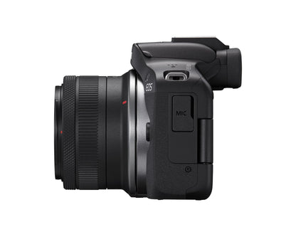 Canon EOS R50 Mirrorless Camera with RF-S 18-45mm Lens, Black