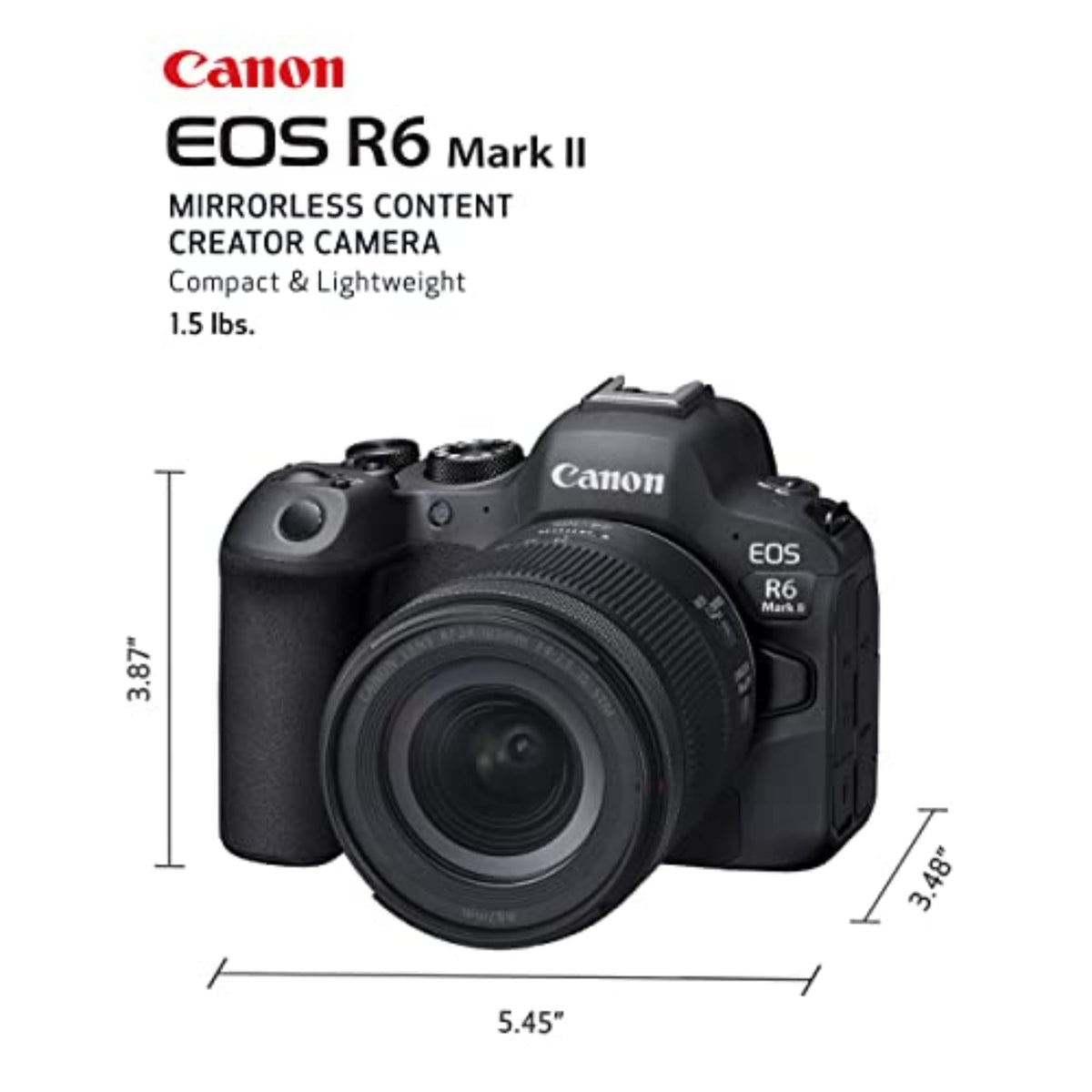 Canon EOS R6 Mark II Mirrorless Camera RF24-105mm F4-7.1 IS STM Lens Kit
