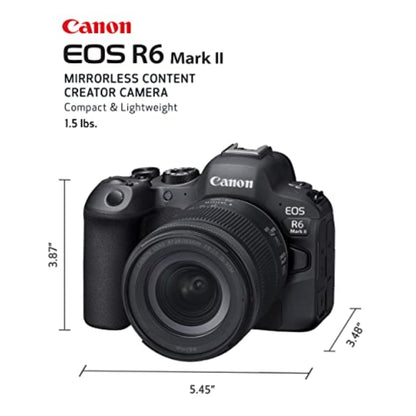Canon EOS R6 Mark II Mirrorless Camera RF24-105mm F4-7.1 IS STM Lens Kit