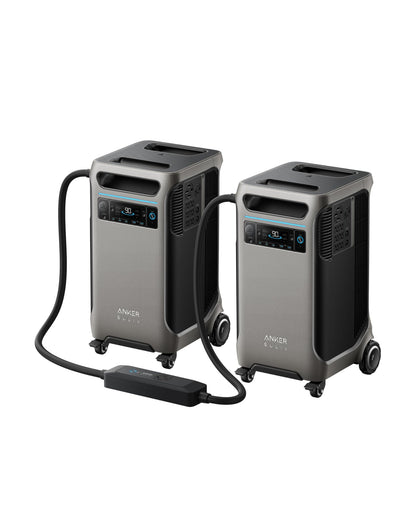 Anker SOLIX F3800 Portable Power Station and Double Power Hub, 7,680Wh