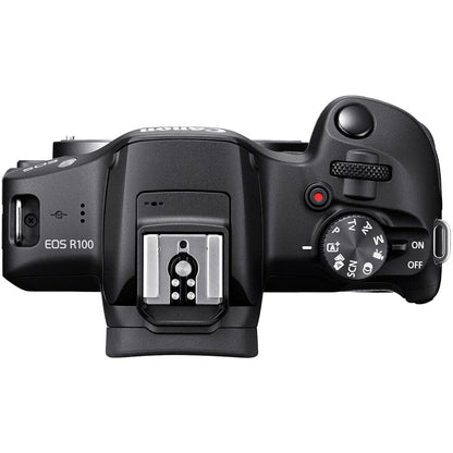Canon EOS R100 Mirrorless Camera with RF-S 18-45mm Lens Bundle
