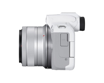 Canon EOS R50 Mirrorless Camera with RF-S 18-45mm Lens, White
