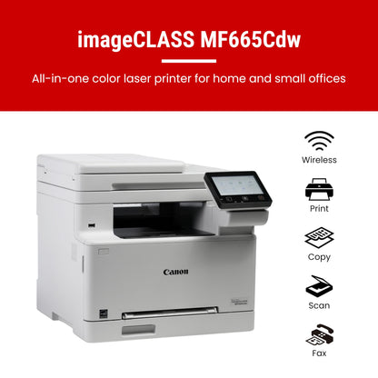Canon Color imageCLASS MF665Cdw - Wireless, All-in-One Duplex Laser Printer