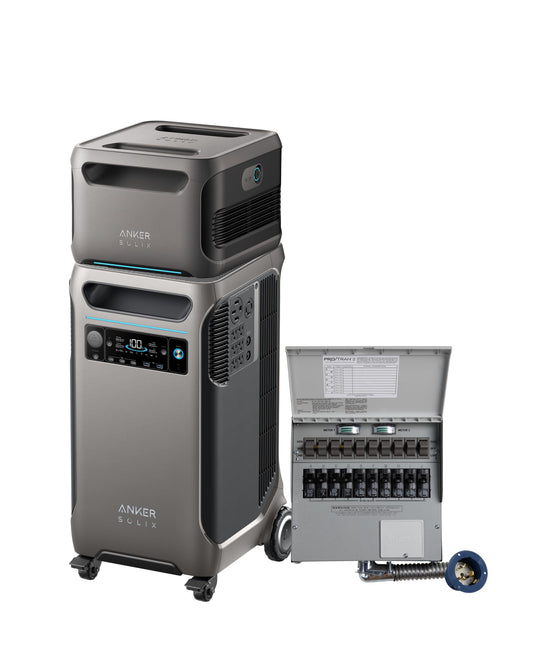 Anker SOLIX F3800 Power Station with Transfer Kit and Expansion Battery