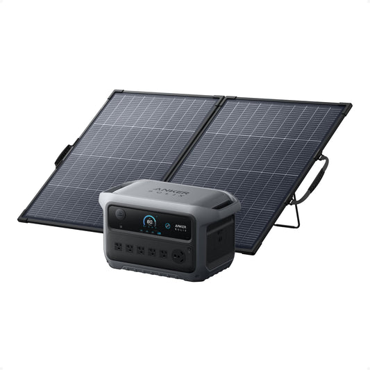 Anker SOLIX C2000 Gen 2 Portable Power Station & 200W Bifacial Panel, 2048Wh