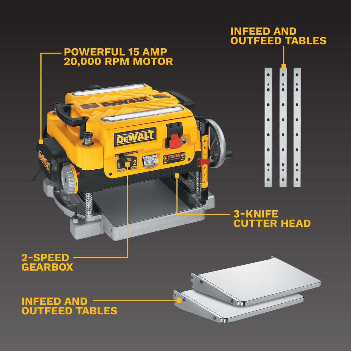 DEWALT DW735X 13-Inch Two-Speed Thickness Planer