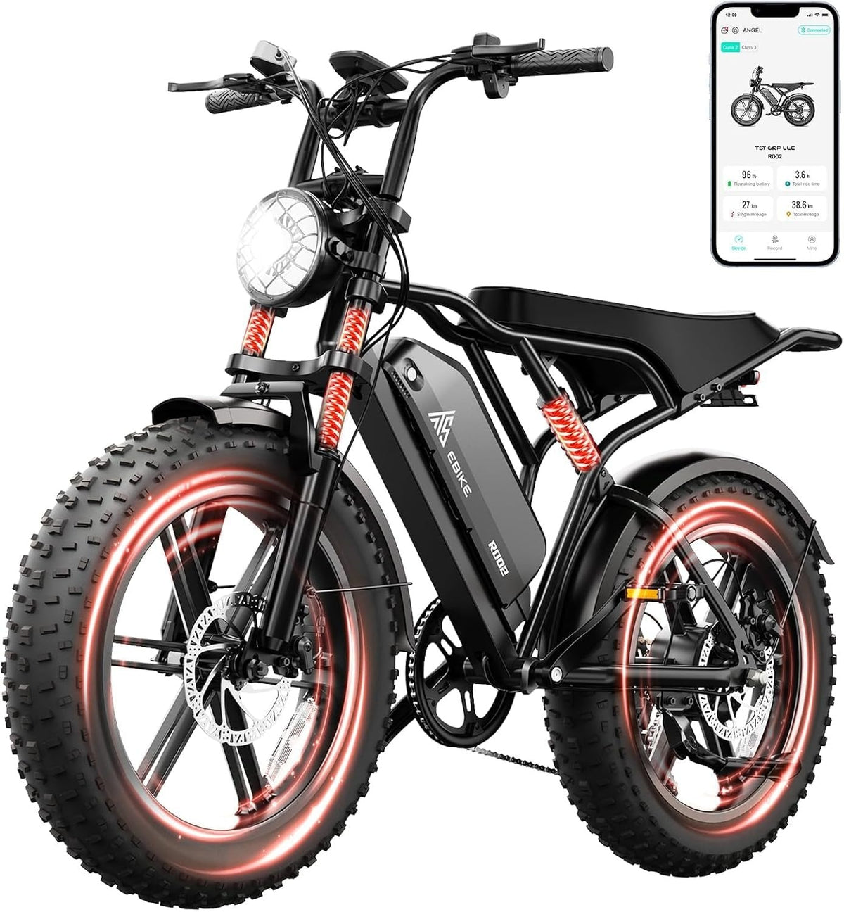 TS TST GRP LLC Electric Bike – 1500W Peak Motor with 48V 15Ah Battery & Fat Tires