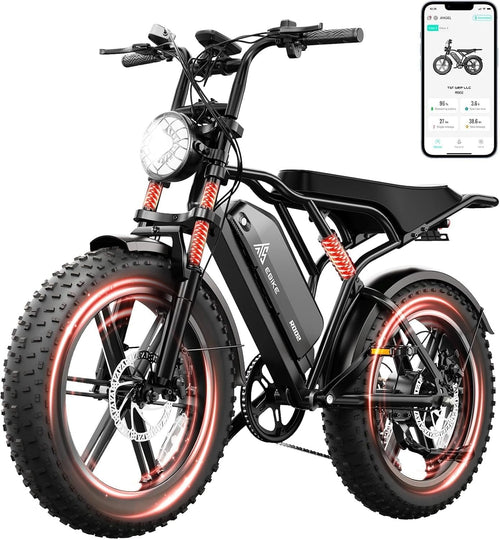 TS TST GRP LLC Electric Bike – 1500W Peak Motor with 48V 15Ah Battery & Fat Tires