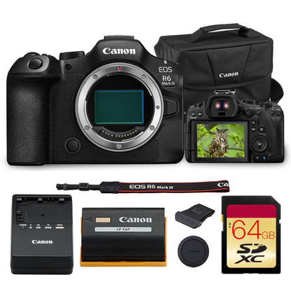 Canon EOS R6 Mark III Full-Frame Mirrorless Camera (7084C002) Bundle