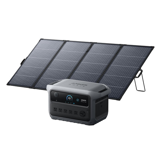 Anker SOLIX C2000 Gen 2 Power Station with 400W Bifacial Solar Panel