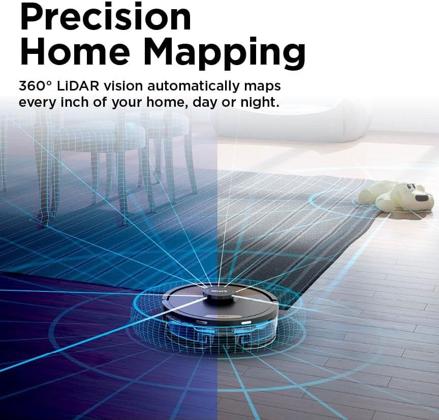 Shark Matrix Plus Robot Vacuum and Mop – Sonic Mopping with HEPA Self-Empty Base & 30-Day Capacity – UR2650WS