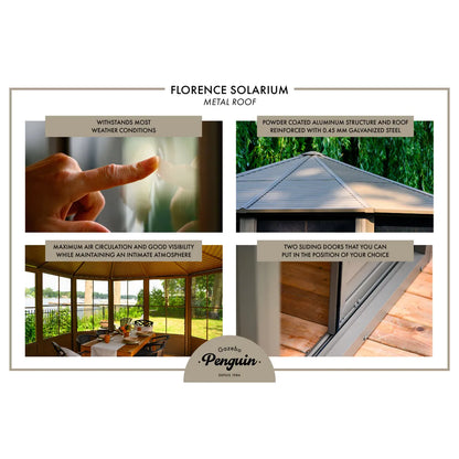 Gazebo Penguin Florence Solarium 12 Ft. x 18
