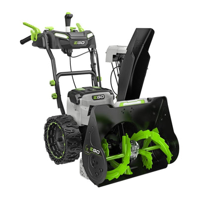EGO Power+ SNT2424 24″ Two-Stage Self-Propelled Snow Blower with (2) 6.0Ah Batteries and Dual-Port Charger