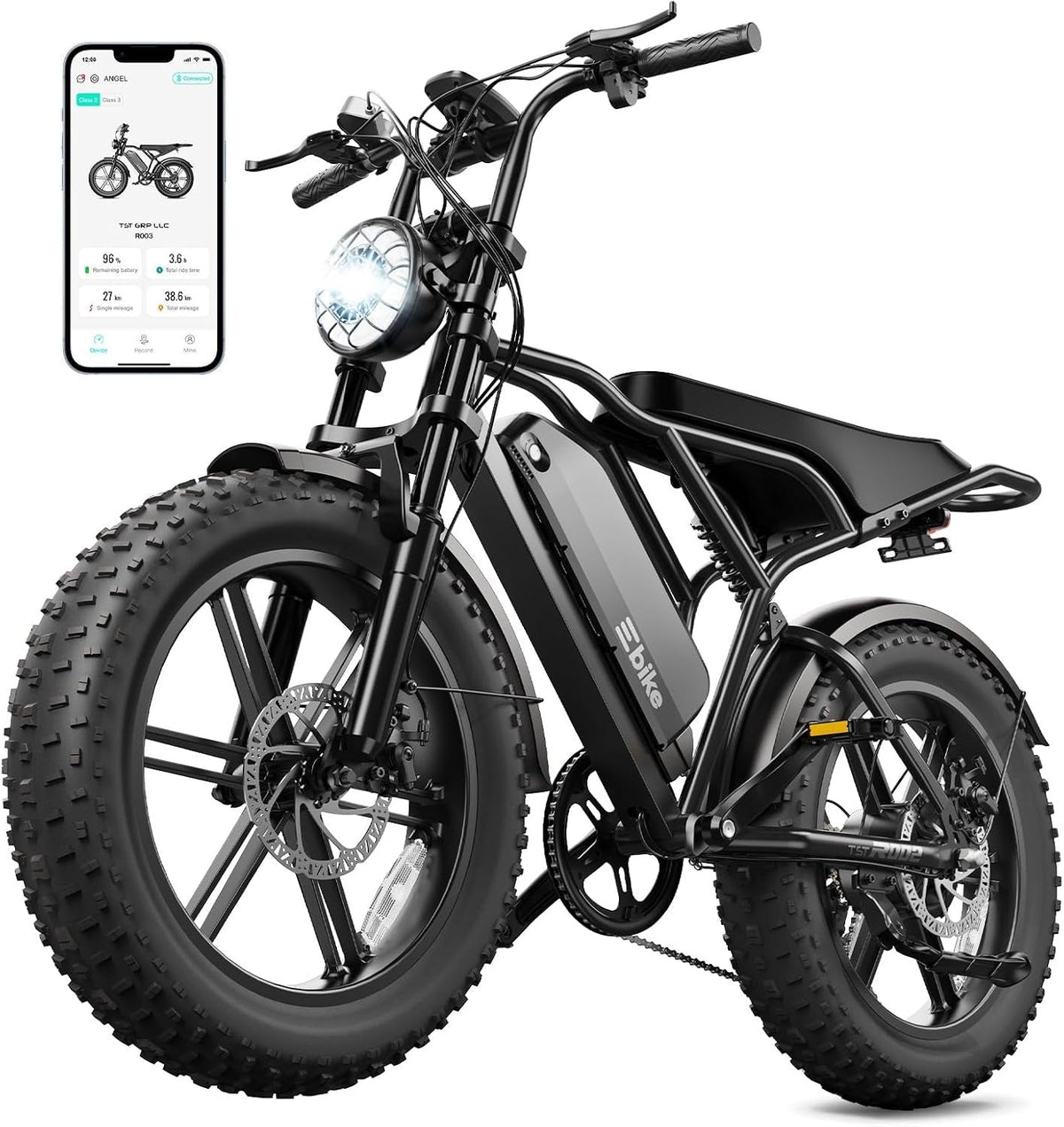 TS TST GRP LLC R004 Electric Bike – 1500W Peak Motor with 48V 15Ah Battery & Fat Tires