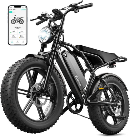 TS TST GRP LLC R004 Electric Bike – 1500W Peak Motor with 48V 15Ah Battery & Fat Tires