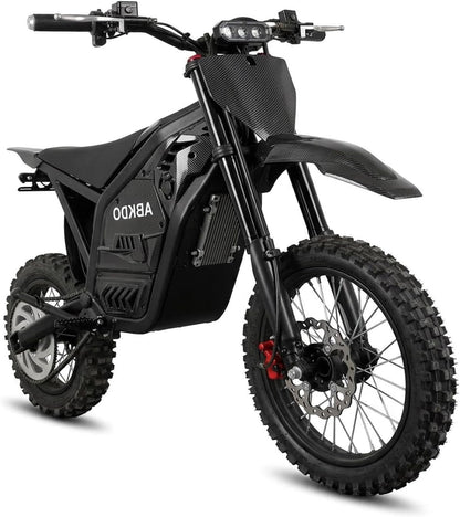 ABKDO EDB002 Electric Dirt Bike – 4000W Peak Motor with 48V 23Ah Battery & 45 MPH – EDB002