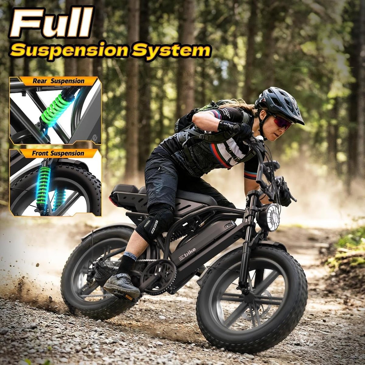 TS TST GRP LLC R9 Electric Bike – 1500W Peak Motor with 48V 15Ah Battery & Dual Seats – R9