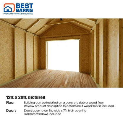 Best Barns Sierra 12×24 Wood Garage Kit