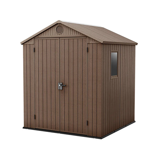 Keter Darwin 6 ft. W x 6 ft. D Apex Outdoor Garden Shed