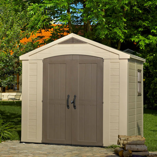 Keter Factor Shed 8x6ft – Brown