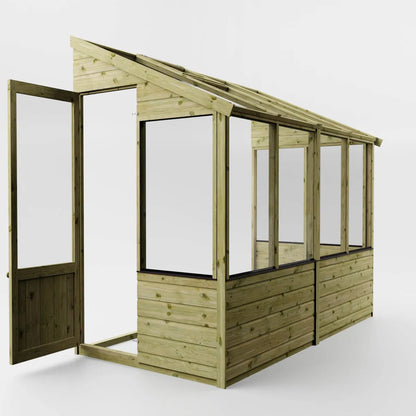 Mercia 8 x 4ft Traditional Lean Too Greenhouse