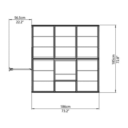 6 Ft W x 6 Ft D Greenhouse