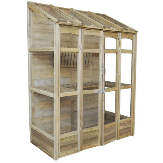 5 Ft W x 2.5 Ft D Lean-To Greenhouse