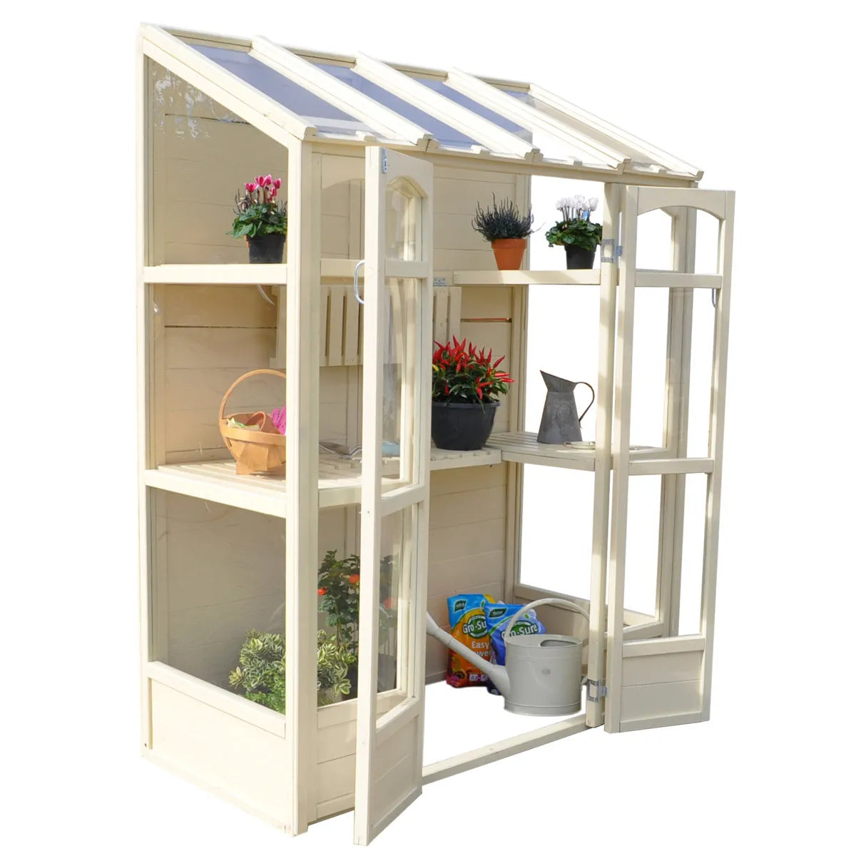 5 Ft W x 2.5 Ft D Lean-To Greenhouse