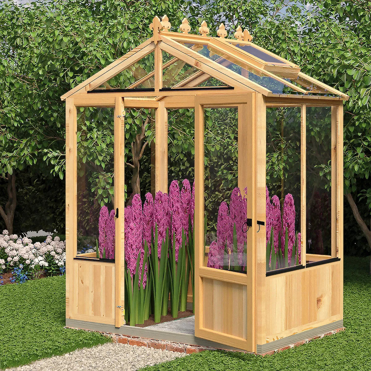 6 Ft W x 4 Ft D Holkham Greenhouse