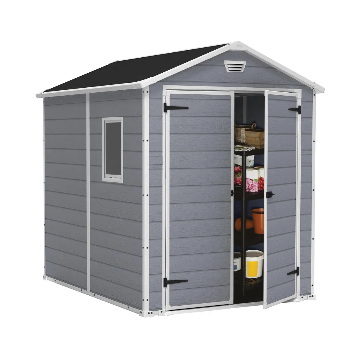 Manor 6 ft. W x 8 ft. D Apex Outdoor Garden Shed
