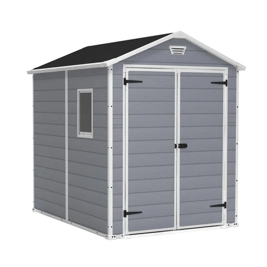 Manor 6 ft. W x 8 ft. D Apex Outdoor Garden Shed