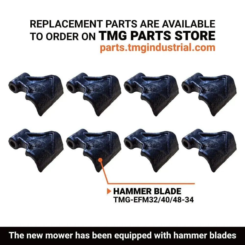 TMG 810 mm Flail Mower Brush Cutter for Mini to Midsize Excavators