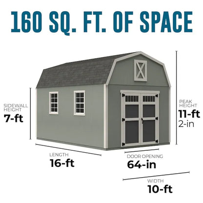 Heartland Silverton 12-ft x 16 ft Wood Outdoor Storage Shed