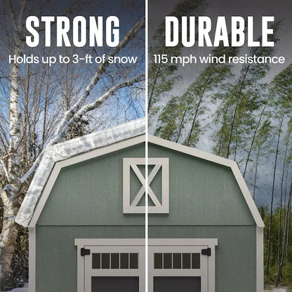 Heartland Silverton 12-ft x 16 ft Wood Outdoor Storage Shed