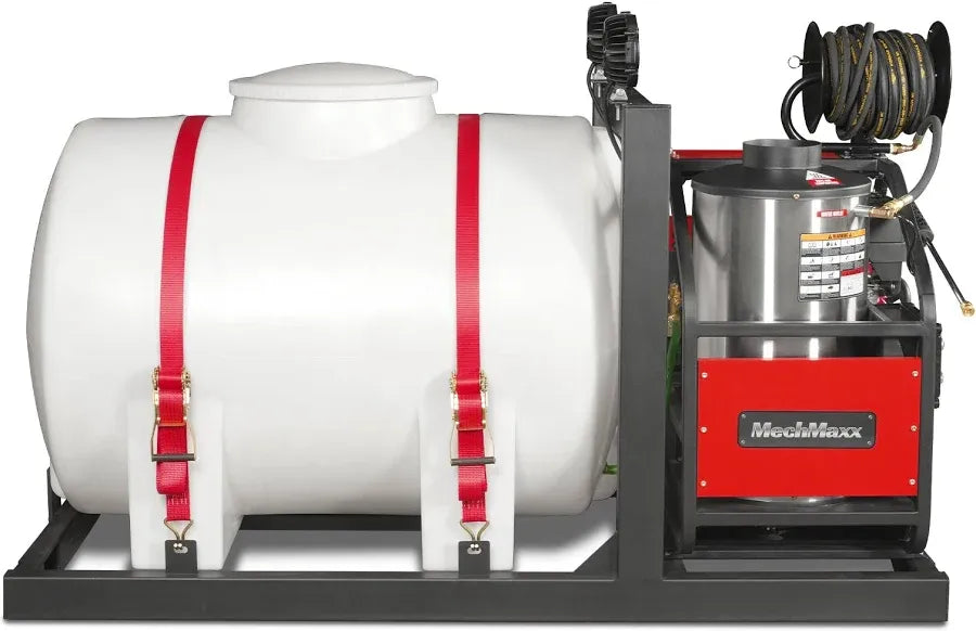 4000 PSI 4 GPM HONDA E-Start Engine Hot Water Pressure Washer Skid Mounted with 245 Gal Tank, HPW40HBT