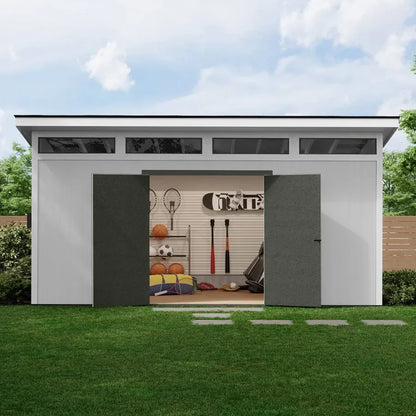 Brighton Wood Storage Shed Size – 16 x 8