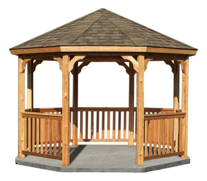 YardCraft 12 ft. Cedar Octagon Gazebo