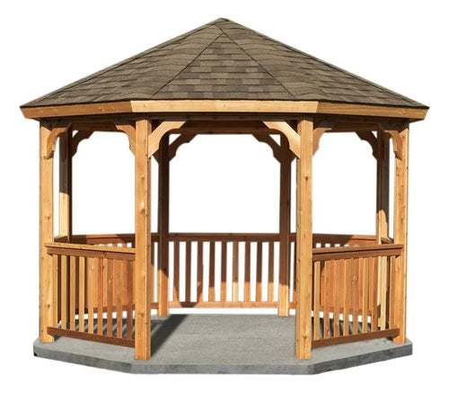 YardCraft 12 ft. Cedar Octagon Gazebo