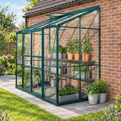 Vitavia IDA 3300 Wall Garden 8 x 4 Greenhouse – Green