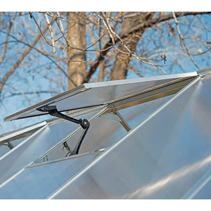 Hybrid 6′ x 8′ Greenhouse – Silver Aluminium Frame & Hybrid Polycarbonate Panels