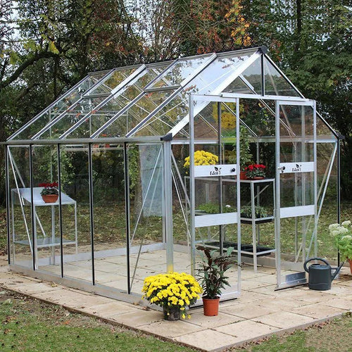 8′ x 14′ Halls Cotswold Blockley Greenhouse with Toughened Glass (2.56m x 4.41m)