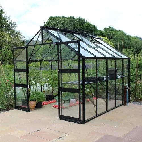 8′ x 14′ Halls Cotswold Blockley Greenhouse with Toughened Glass (2.56m x 4.41m)